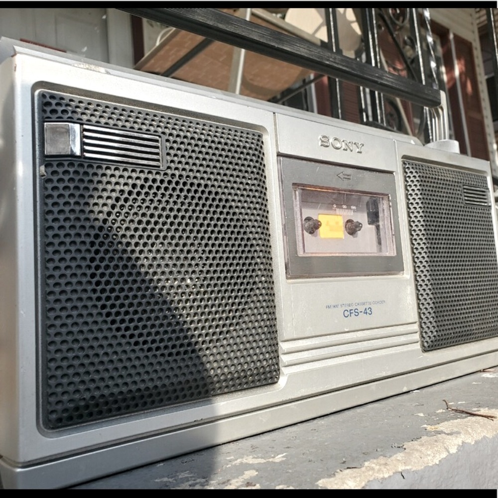 Vintage Sony boom box